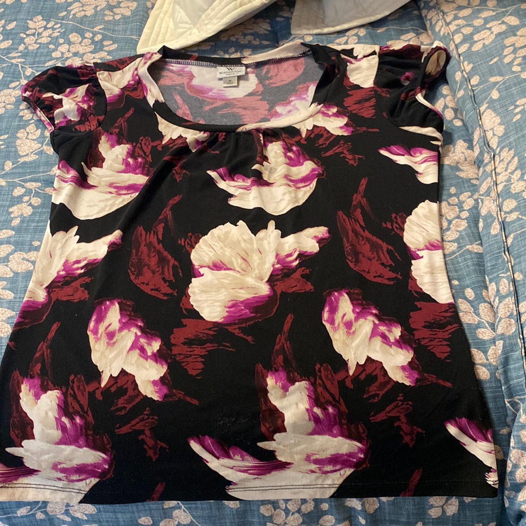 Worthington Stretch Flower Summer Top